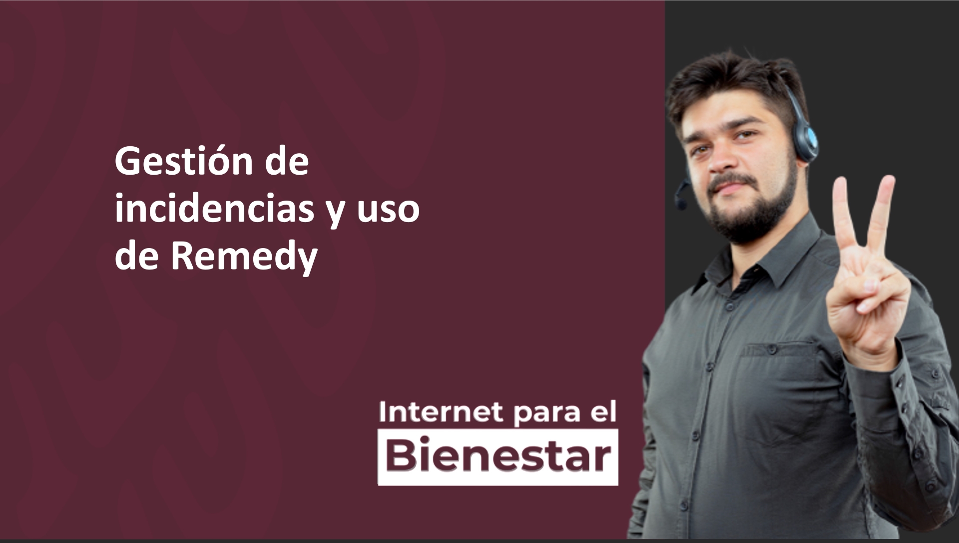 Sistema Tickets Internet para el Bienestar REMEDY.
