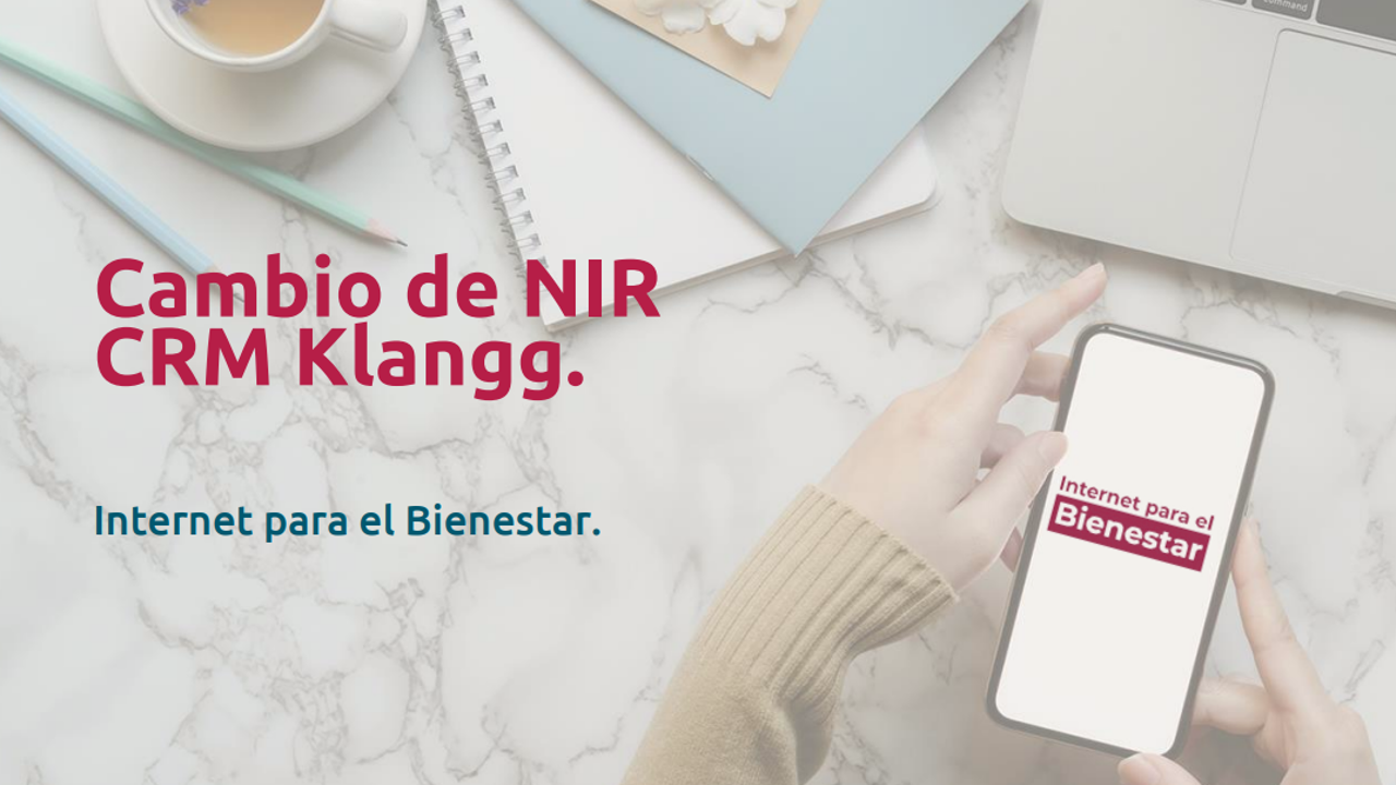 Cambio de NIR  CRM Klangg